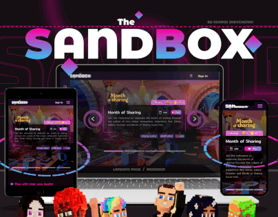 [NFT] Landing Page - The SandBox (Redesign)