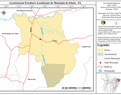 Localização do município de Irituia - PA