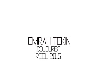Emrah Tekin Colourist Showreel 2015