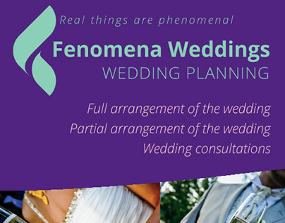 A flyer for wedding organisers