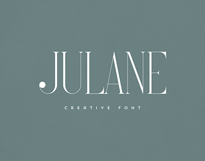 Julane free font. freebie