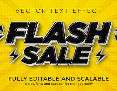 Flash Sale Editable Text Effect