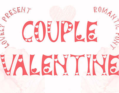 Couple Valentine Display Font