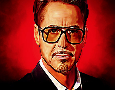 Robert Downey Jr digital painting