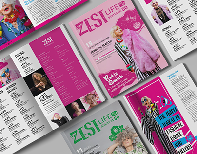 Zest, a lifestyle magazine for woman over 50