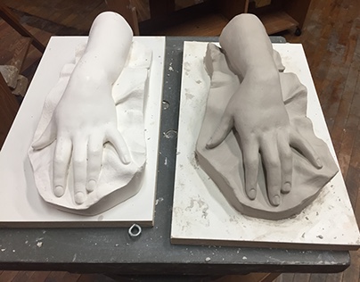Clay Sculpture Hand Study