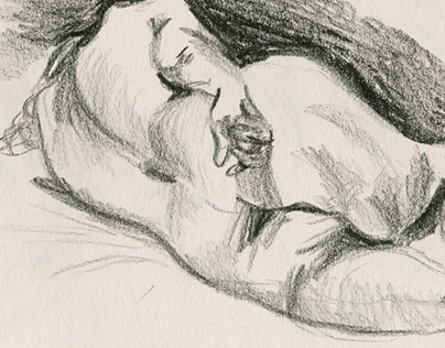 Nude Model Sketches-Observational and Exaggerated