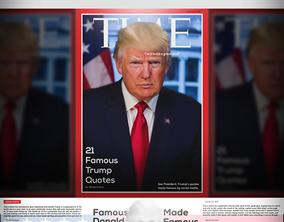 Donald Trump TIME Magazine Design