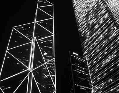 HONG KONG, lights at night