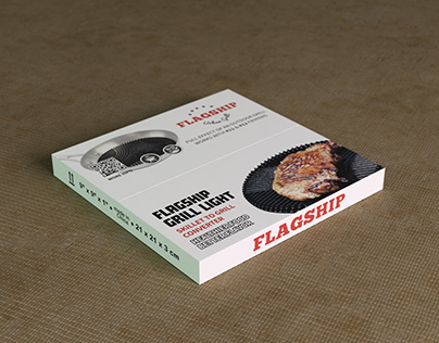 packaging for "Flagship" skillet to grill converter
