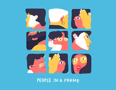 people in a frame