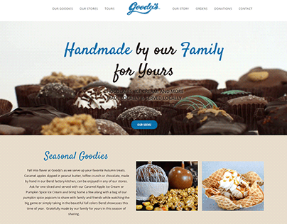 Goody's Chocolates website