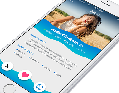 Dating app UI concept