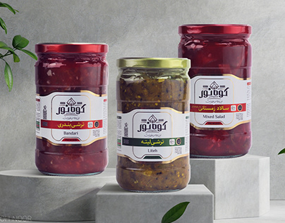 Kooh Noor Pickles Packaging Label Design