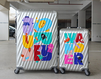 Happy Hearts Indonesia x TUMI - Custom Luggage Art