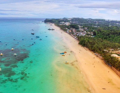 Aerial View of Boracay Island, Philippines