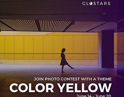 Color Yellow Photocontest invitation by Glostars