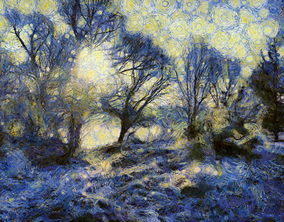 Frosty morning (Van Gogh style)