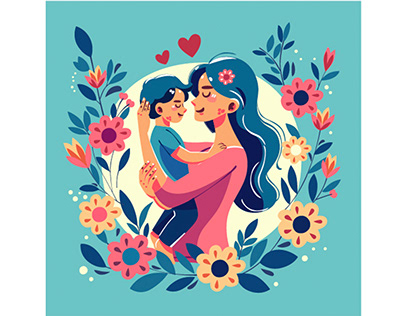 Mothers Day Background Illustration
