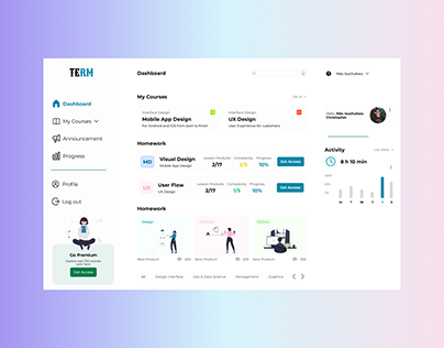 Project thumbnail - Term LMS Dashboard