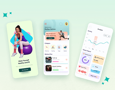 Fitness & Workout Mobile App Design