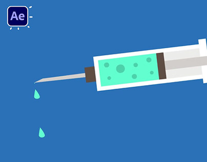 Cartoon Syringe Animation in After Effects Tutorials
