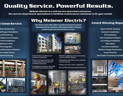 Designed a brochure for an electric company