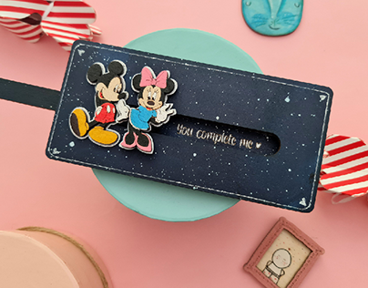 Micky & Minnie mouse swiping card
