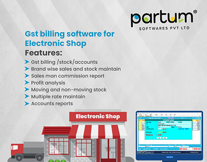 Electronic Shop Billing Software - Partum Softwares