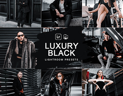 20 Luxury Black Lightroom Mobile & Desktop Presets