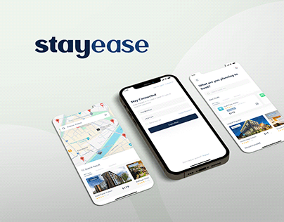 Project thumbnail - Hotel booking app, UI Design - STAYEASE