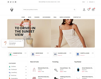 Womens Fashion Website - using HTML5, CSS3 & JS
