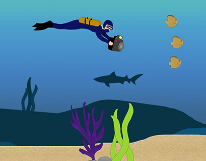 2D Scuba Diver Animation