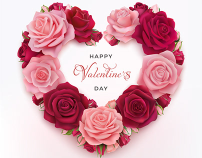 Amazing Free Valentine Day background vector