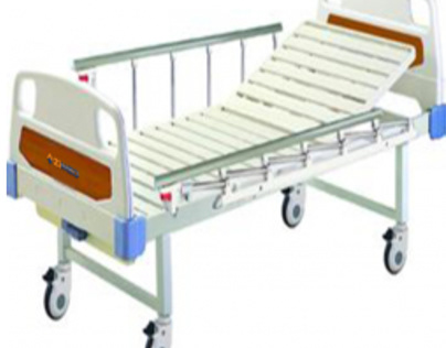 single crank manual hospital bed
