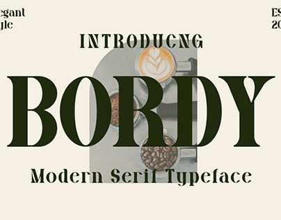 Bordy - Modern Serif Typeface