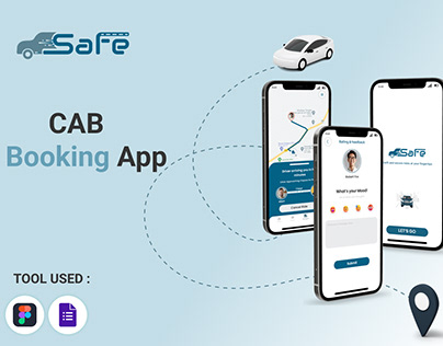 SAFETY Cab Booking App (Ui/Ux Case study)