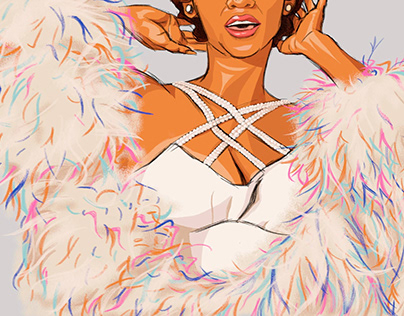 Aretha Franklin - Concept Series #1, feathers