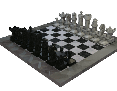 Blocky Minimal Chess Set