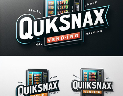 'QuickSnax' Vending Logo Design