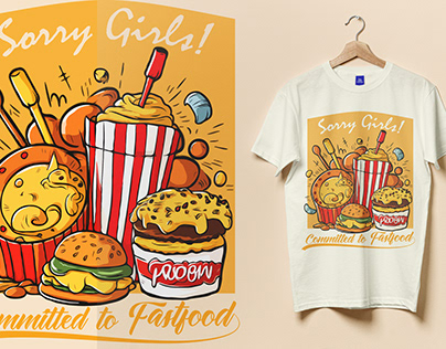 Fast Food T-shirt design
