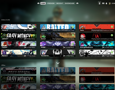 Call of Duty Modern Warfare 2 Social Page Redesign