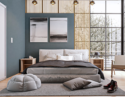 Bedroom minimalista/render
