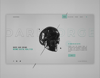 DarkForge NFT | Web UI Landing Page Design