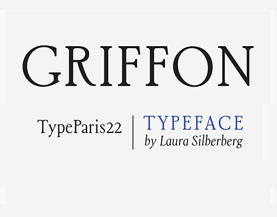 Griffon Typeface. Poster design