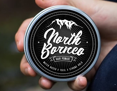 North Borneo Hair Pomade Packaging Design