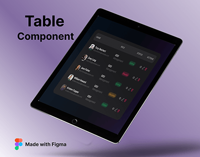 Project thumbnail - UI Table Component