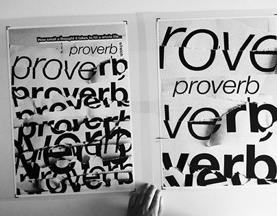 "PROVERB" S.Reich - silkscreen concept poster