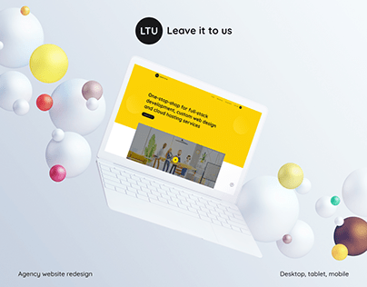 LTU - Digital Agency. Website redesign