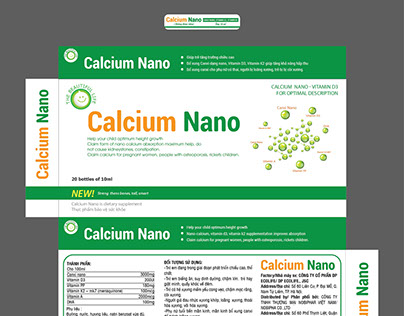 Calcium Nano medicine Packaging